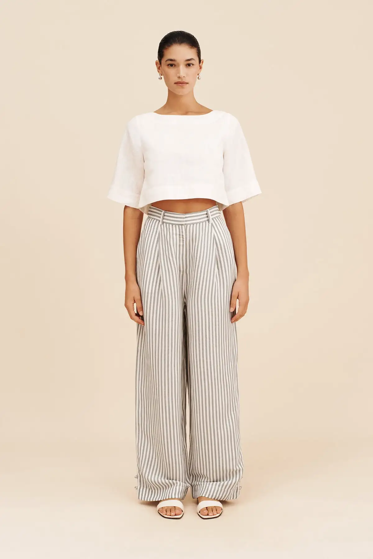 LORENZO PANT - SEAGRASS STRIPE