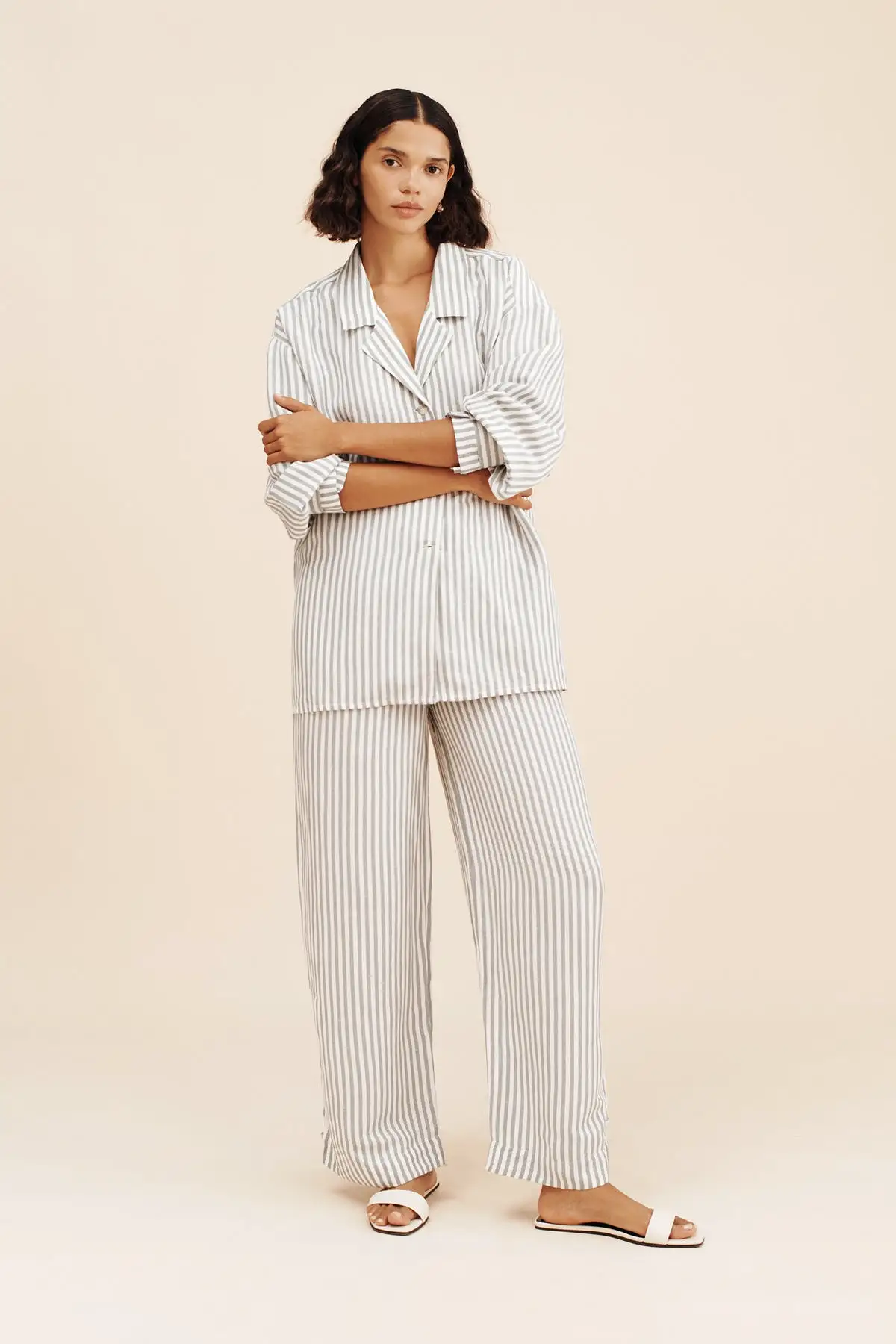 LORENZO PANT - SEAGRASS STRIPE