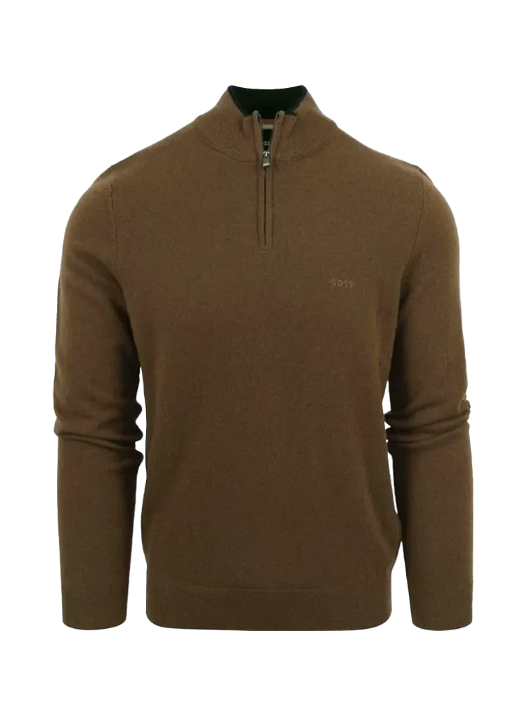 Marlo Zip-Neck Sweater in Virgin Wool 50500782