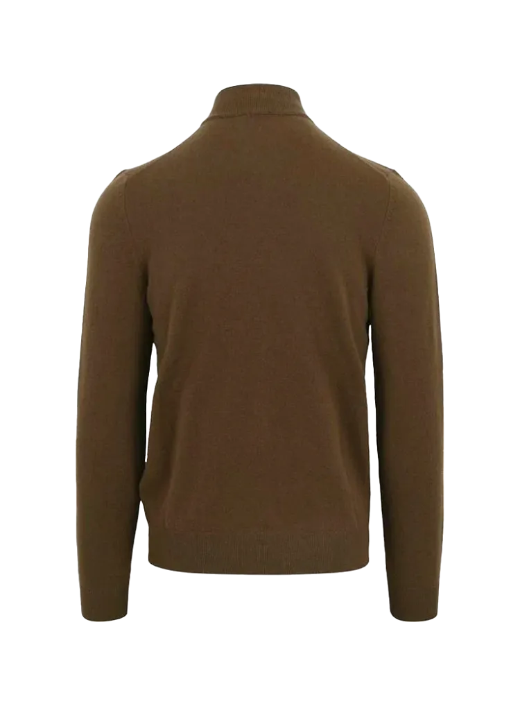 Marlo Zip-Neck Sweater in Virgin Wool 50500782