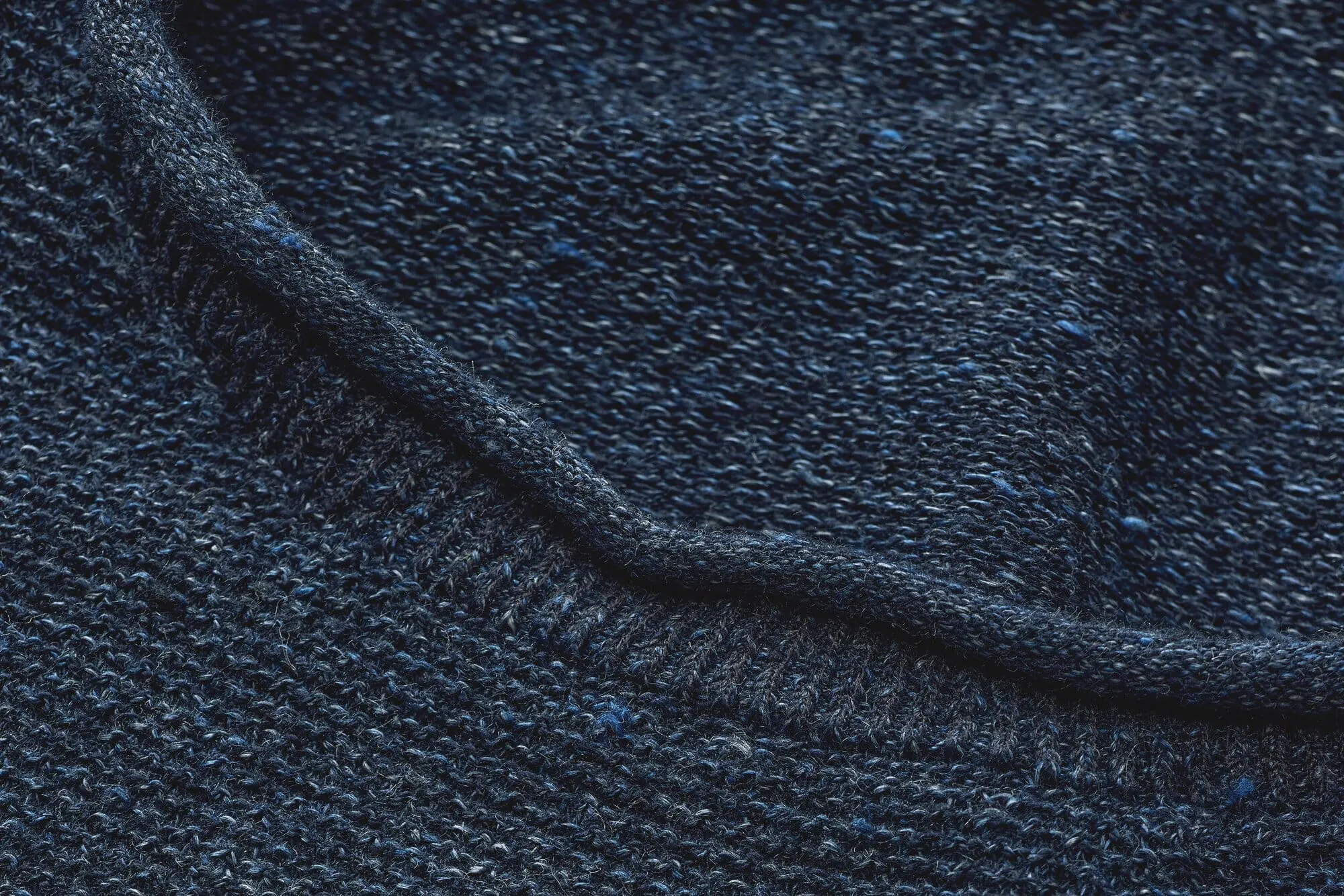 Mens Knit Sweater, Blue | Manufactum