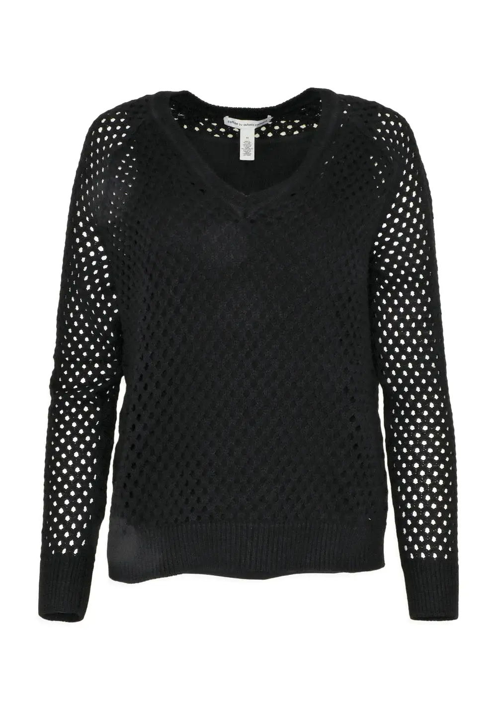 MESH V-NECK SWEATER - AUTUMN CASHMERE