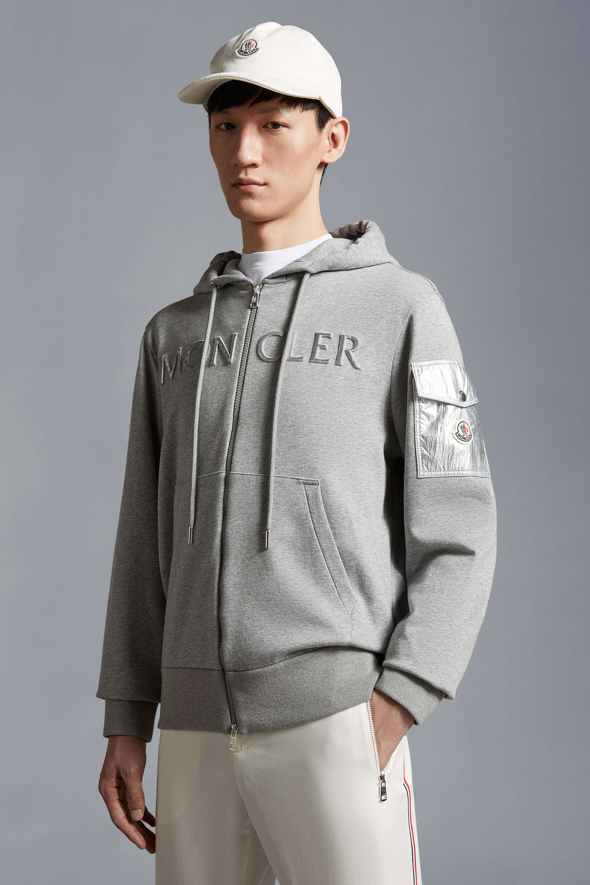 MONCLER  |Embossed Logo Hoodie