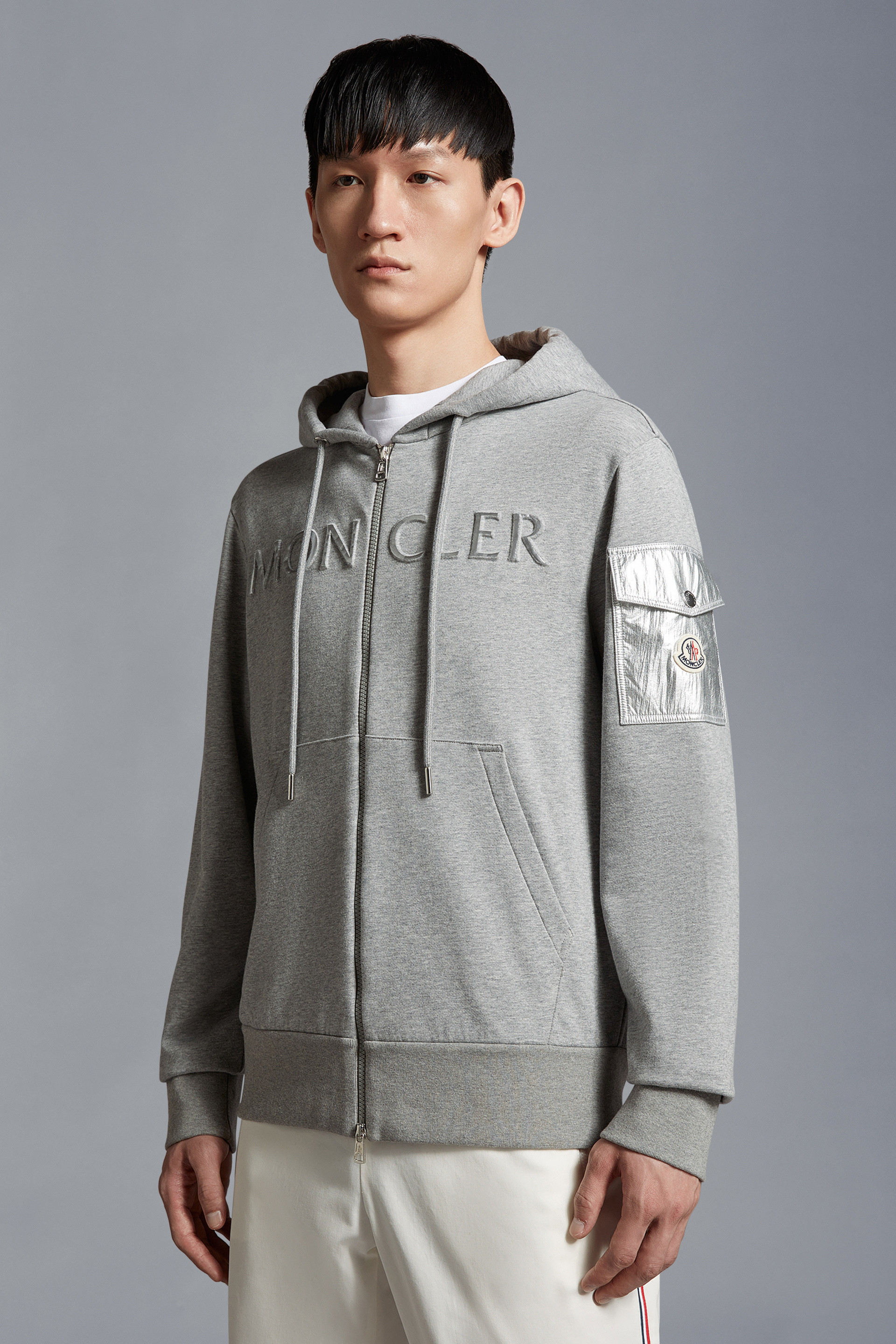 MONCLER  |Embossed Logo Hoodie