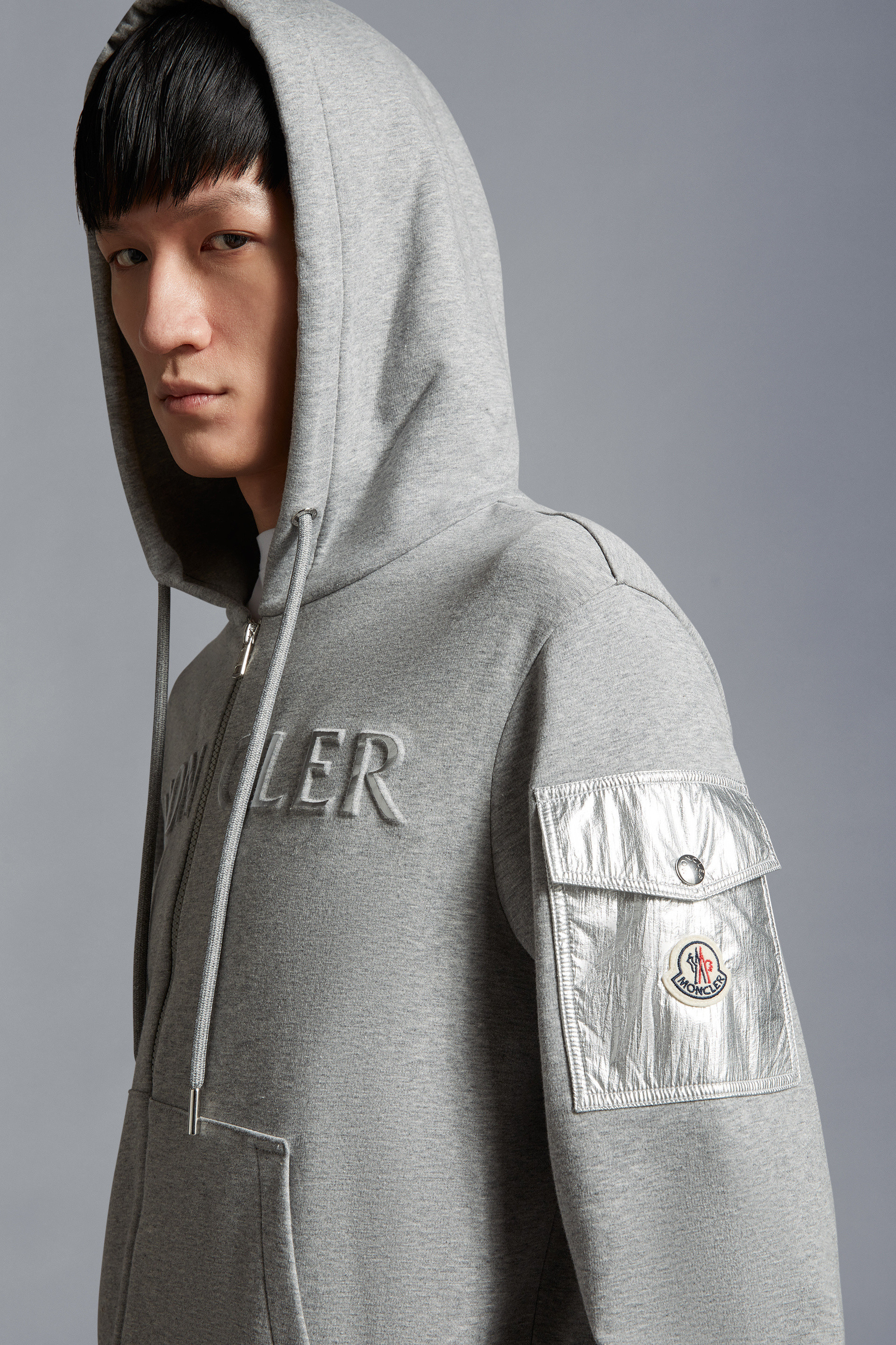 MONCLER  |Embossed Logo Hoodie