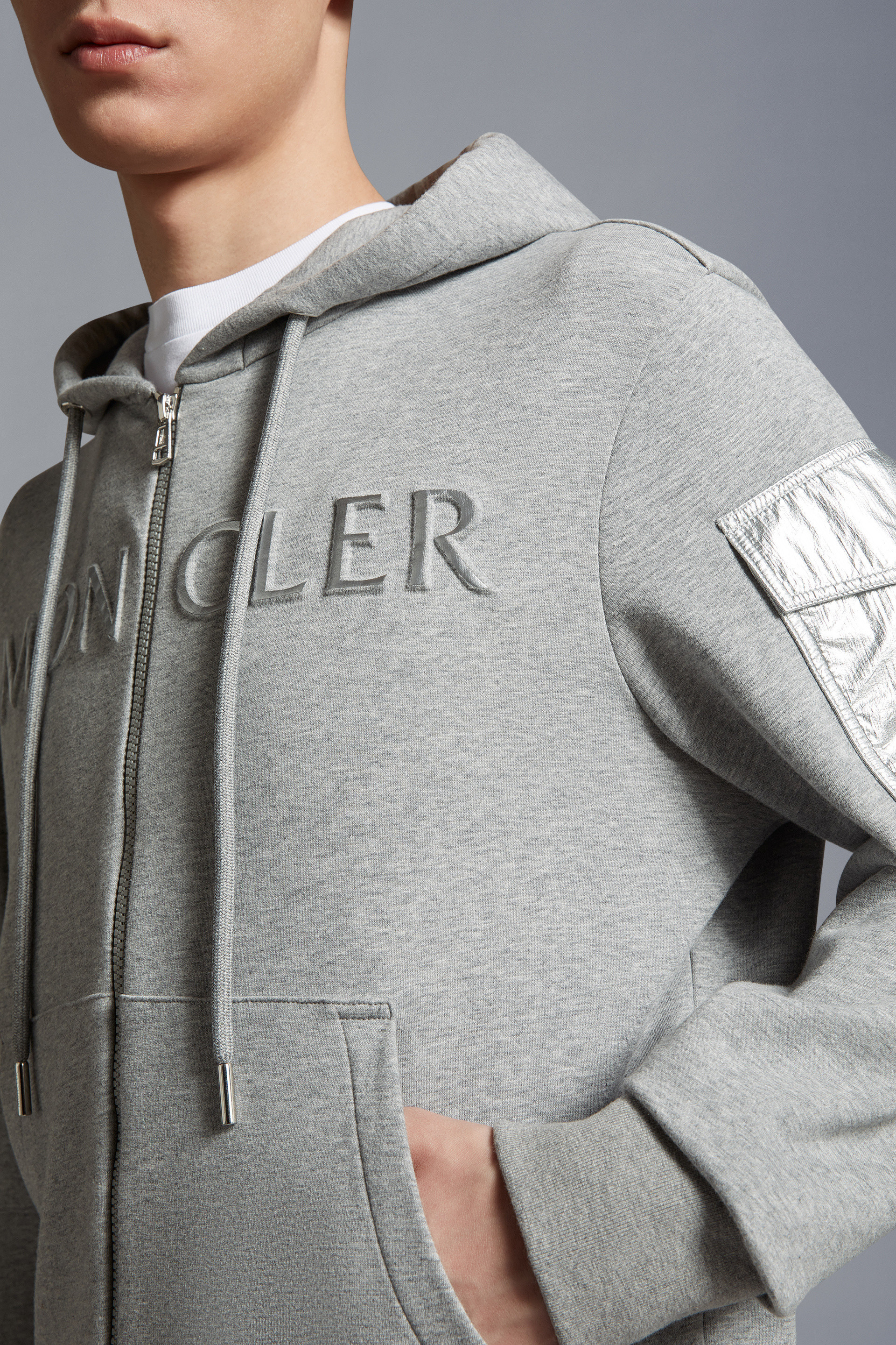 MONCLER  |Embossed Logo Hoodie