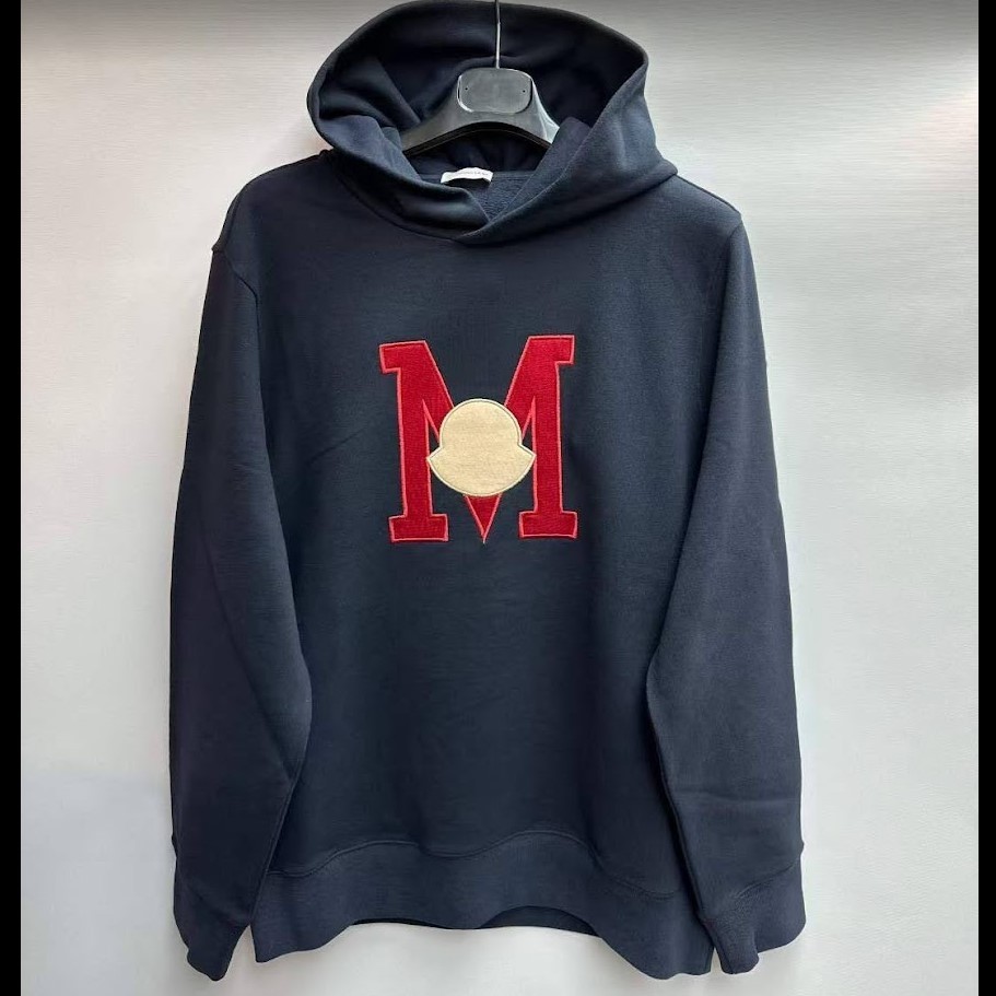 MONCLER  |Embroidered Monogram Hoodie