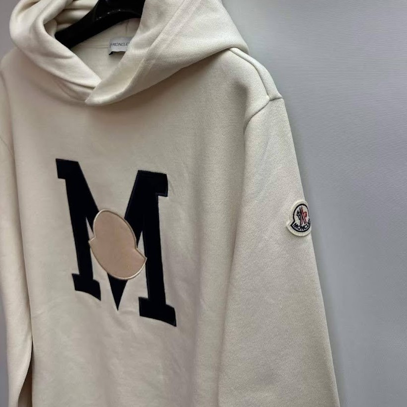 MONCLER  |Embroidered Monogram Hoodie