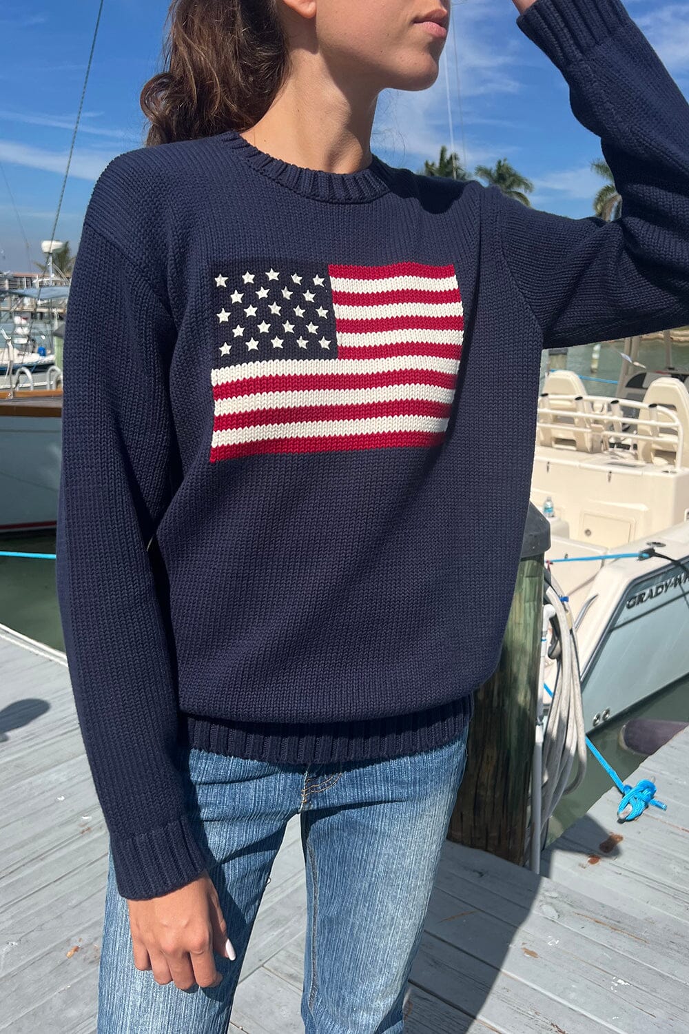 Nico American Flag Sweater