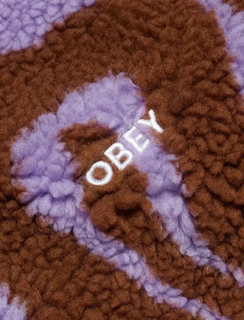 Obey Mazy Varsity Catechu Wood Multi