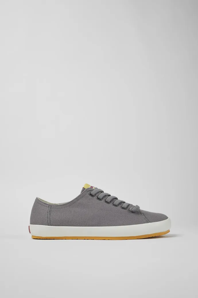 Peu Rambla Gray Textile Sneaker for Men