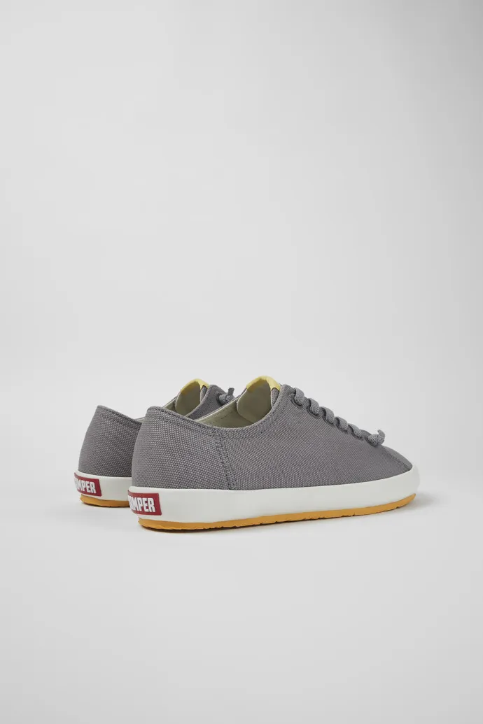 Peu Rambla Gray Textile Sneaker for Men