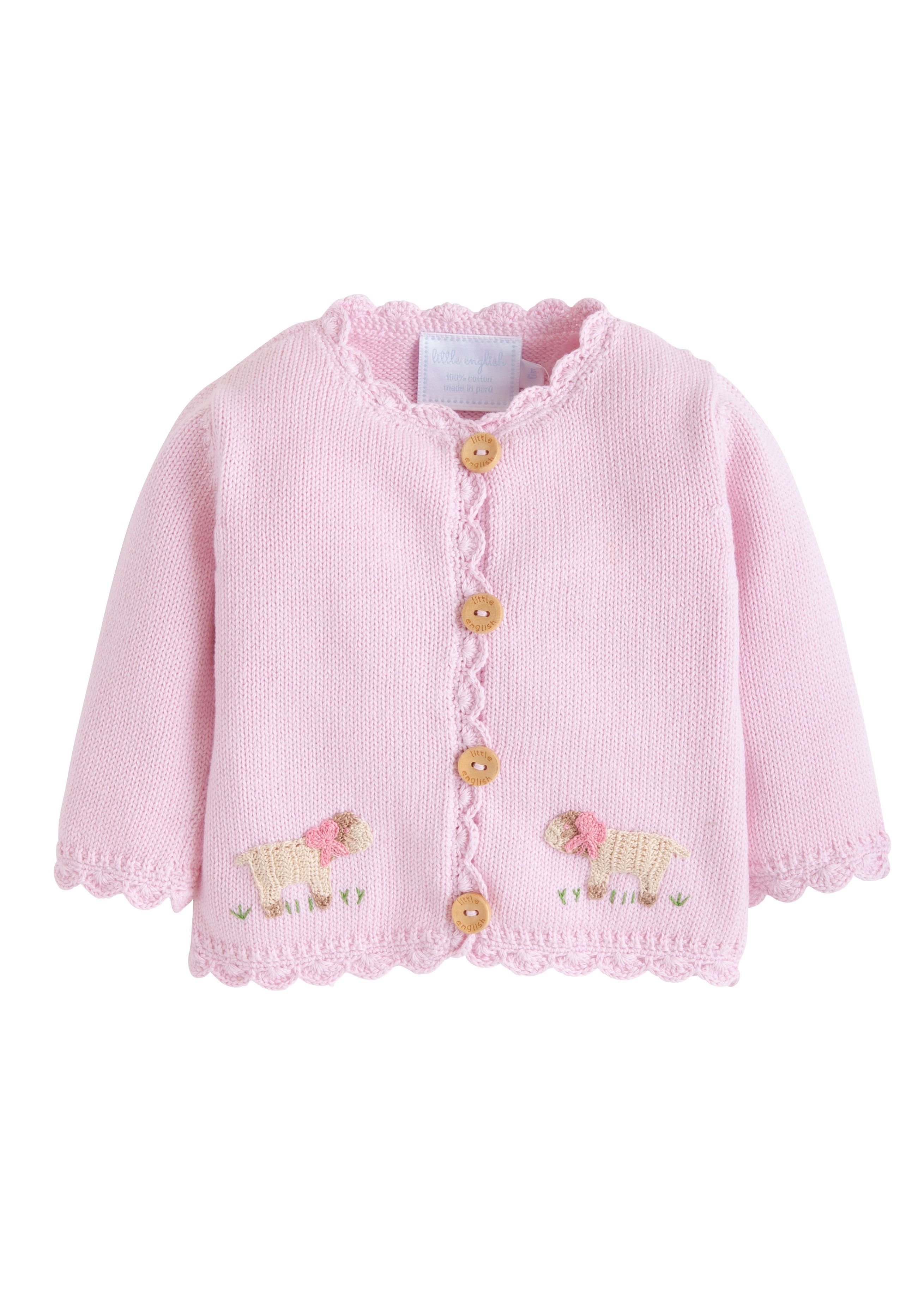 Pink Sheep Crochet Sweater