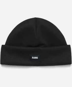 RAINS Rib-Knit Fleece-Lined Beanie