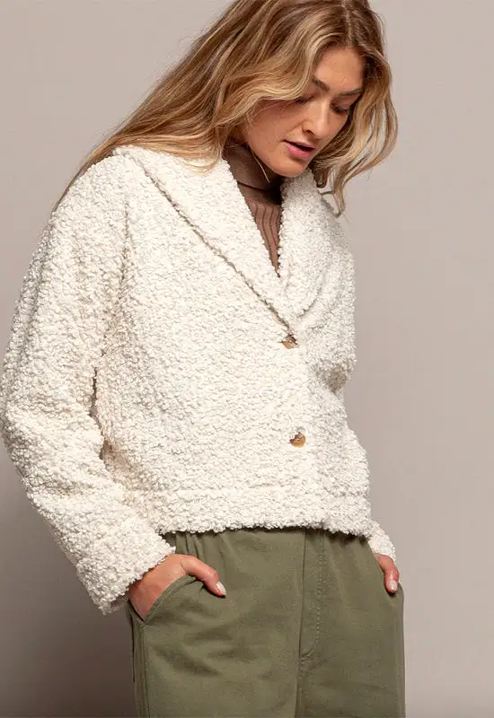 Red Haute - Sherpa Jacket Ivory