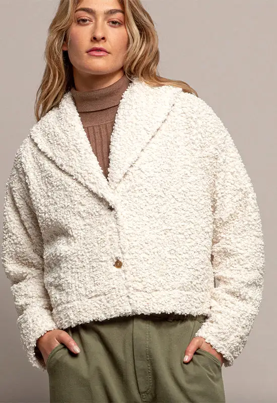 Red Haute - Sherpa Jacket Ivory