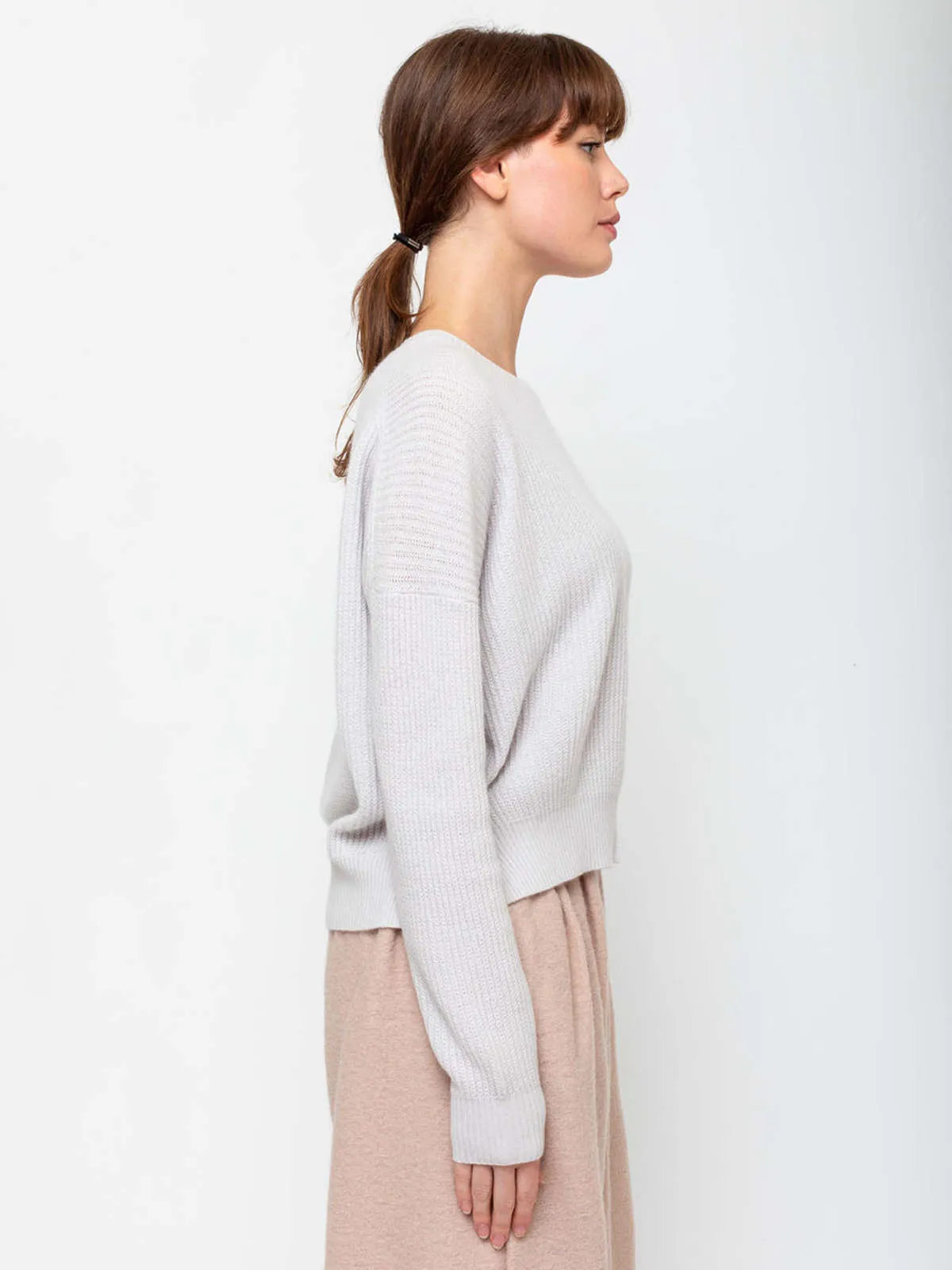 Round Neck Sweater - Moonlight