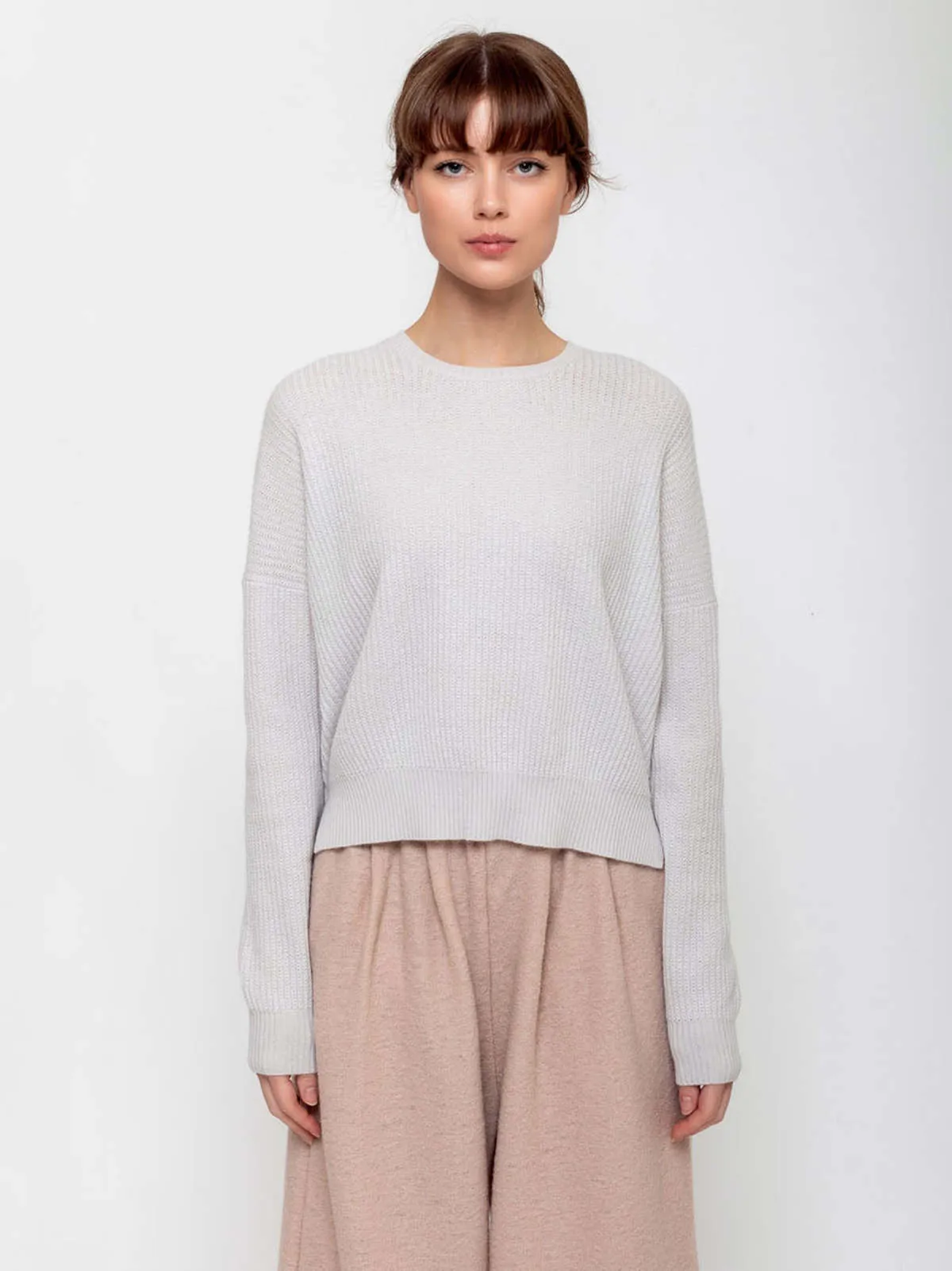 Round Neck Sweater - Moonlight