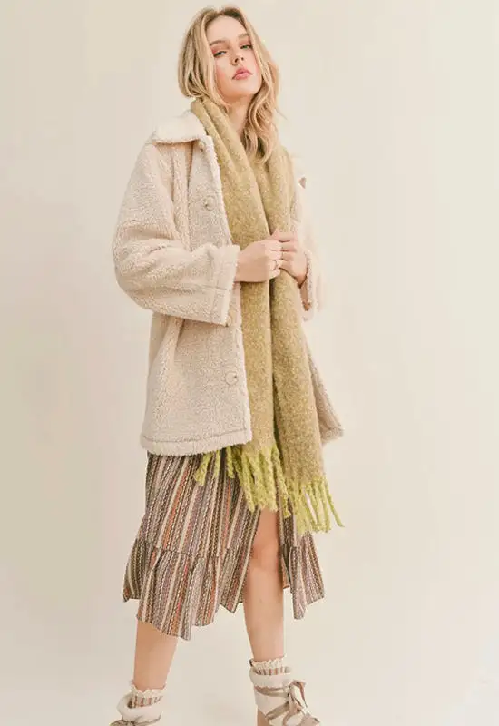 Sage the Label - Vivienne Sherpa Coat Butter