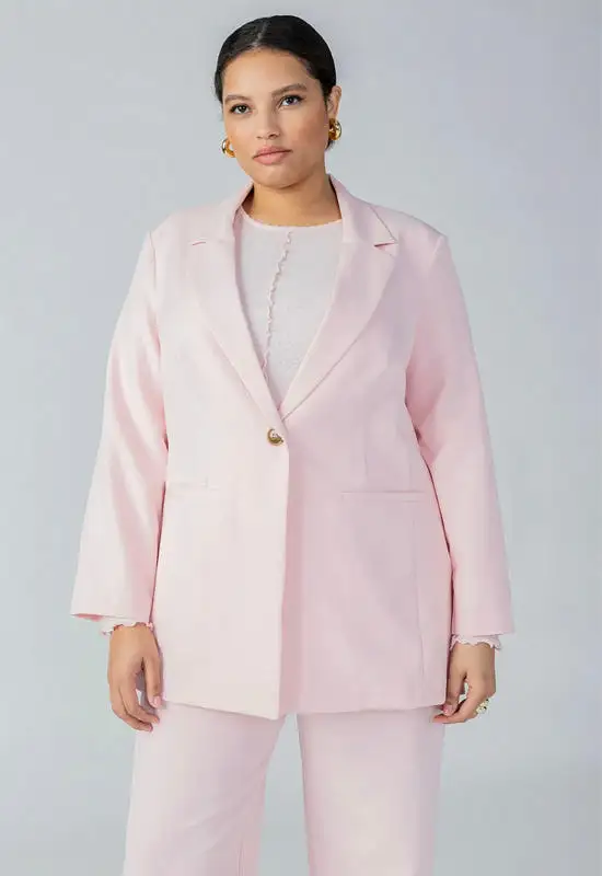 Sanctuary - Bryce Woven Blazer Pink