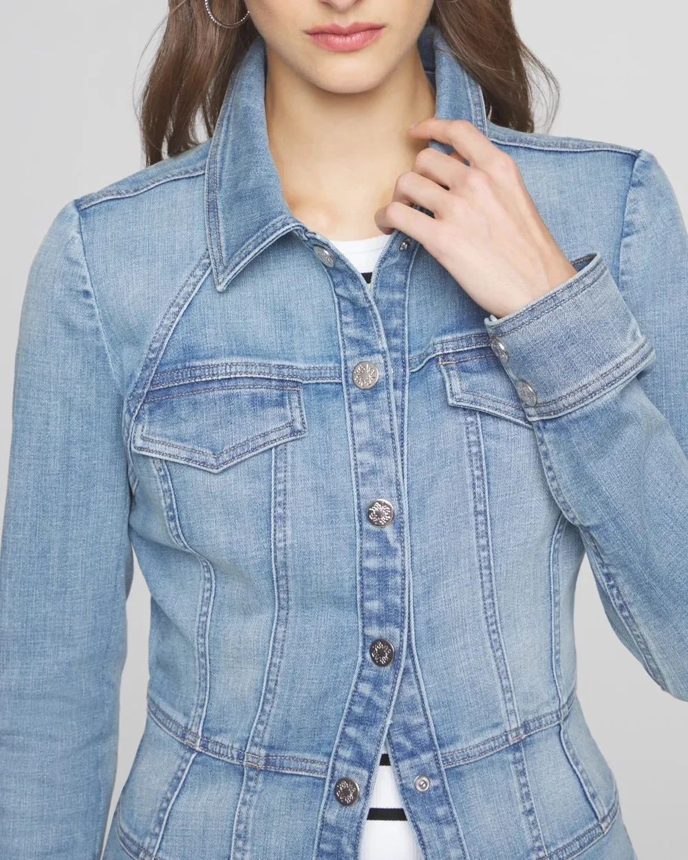 Seamed Denim Jacket