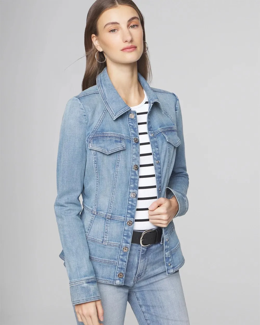 Seamed Denim Jacket