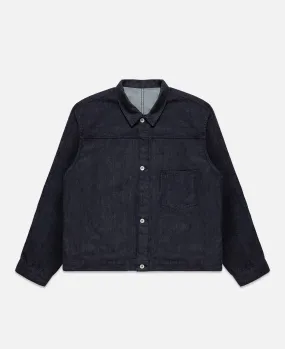 Short Denim Jacket (Navy)