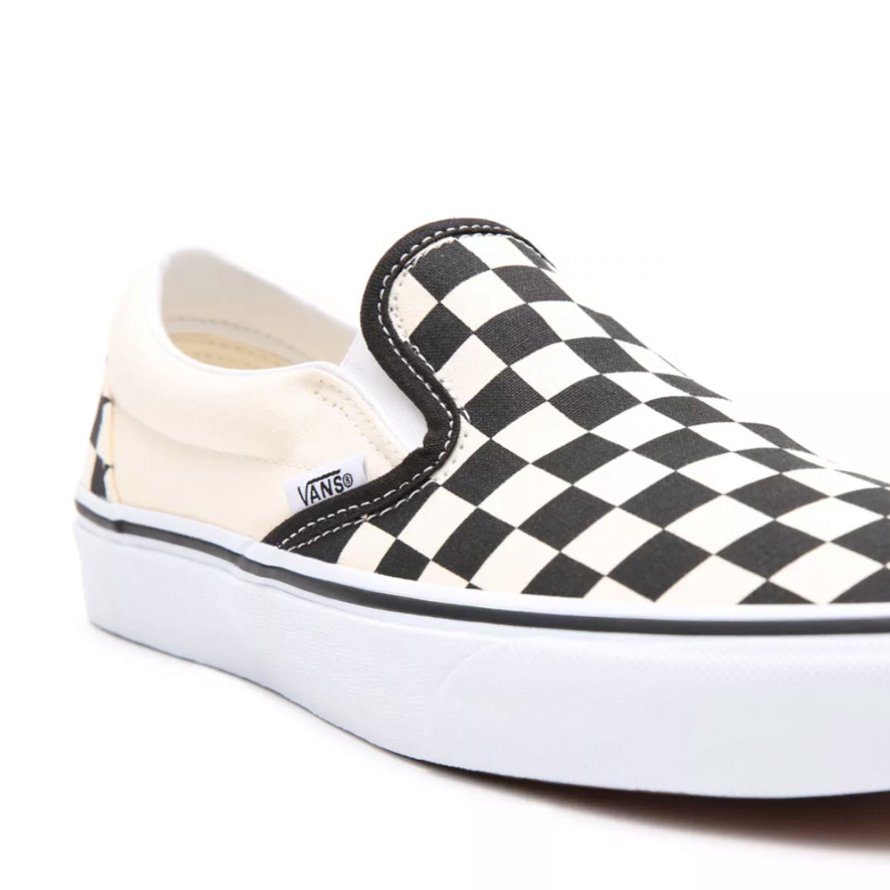 SNEAKER CLASSIC SLIP-ON CHECKERBOARD Unisex Black White Checkerboard White