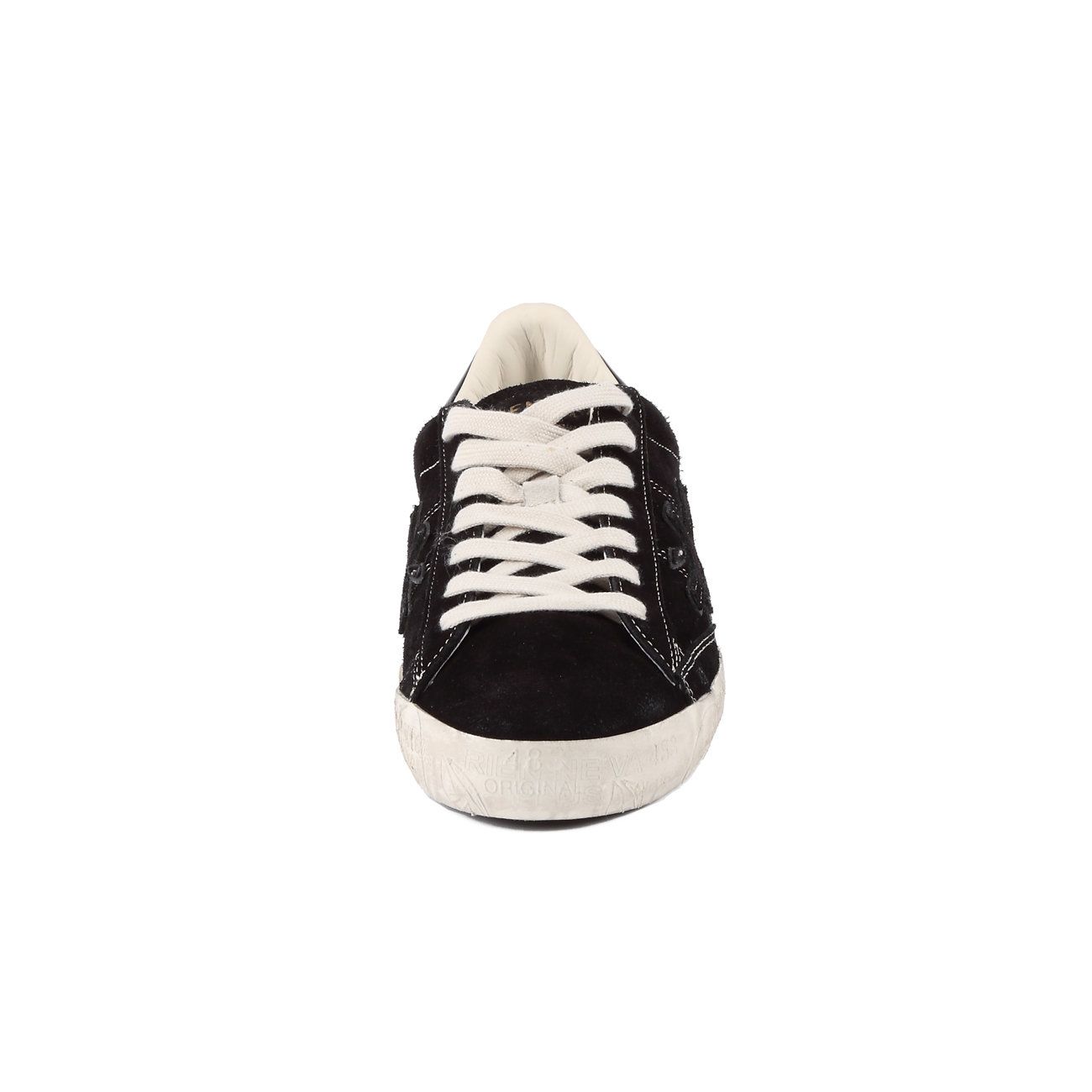 SNEAKER STEVEN IN PELLE Uomo Nero