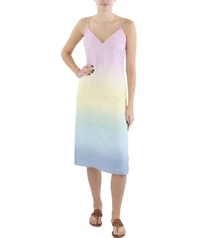 Steve Madden Womens Ombre Midi Slip Dress