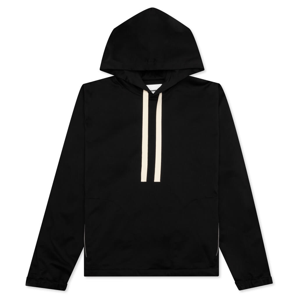 Sweatshirt W/ Hoodie - Black