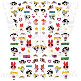 The Powerpuff Girls Nail Art Stickers