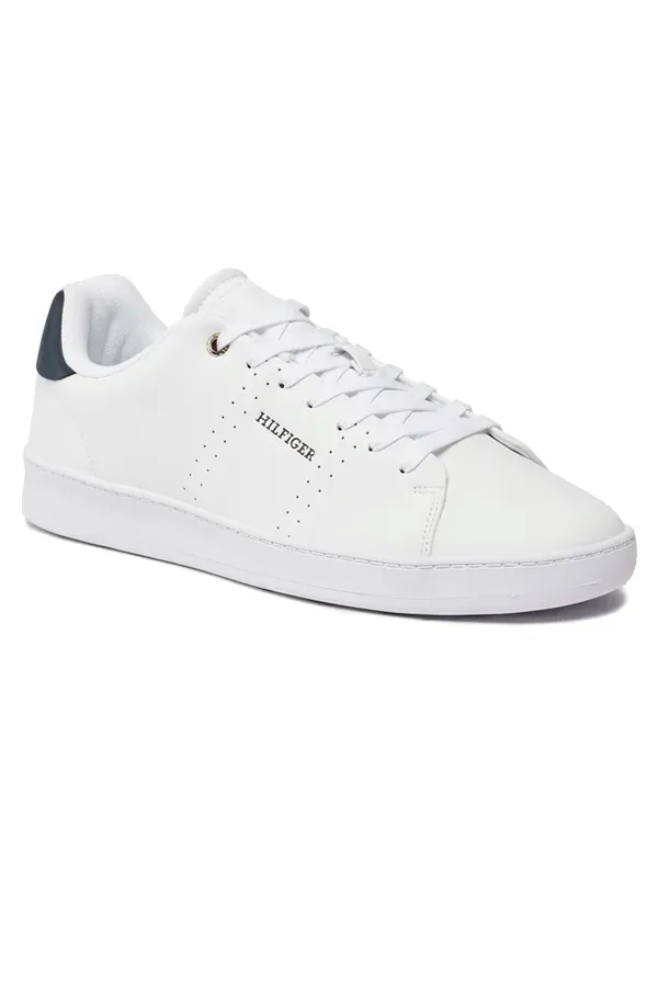 Tommy Hilfiger Leather Cupsole Court Sneaker White