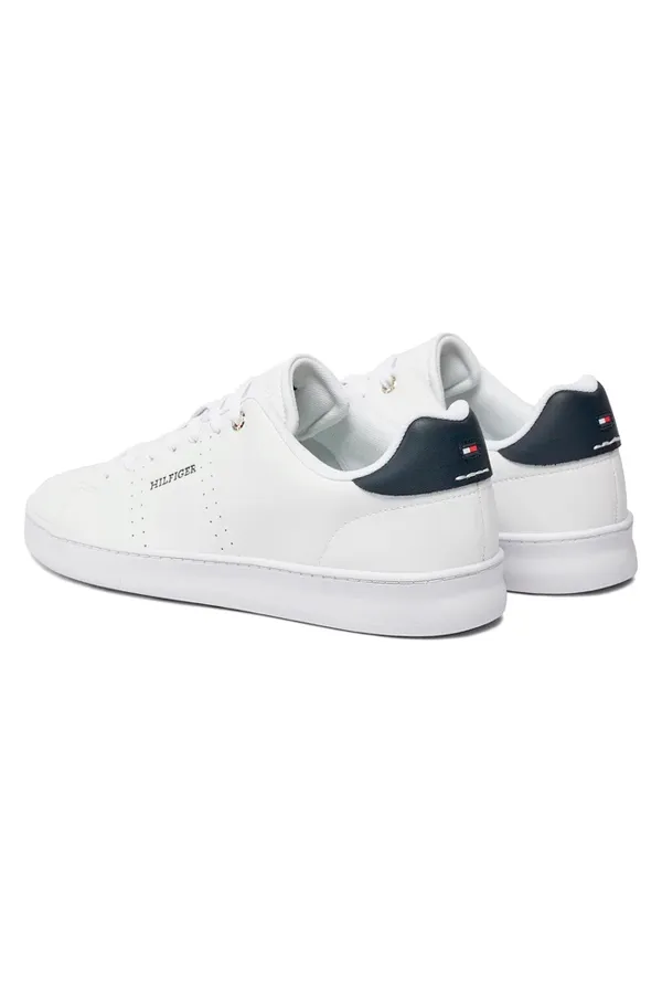 Tommy Hilfiger Leather Cupsole Court Sneaker White