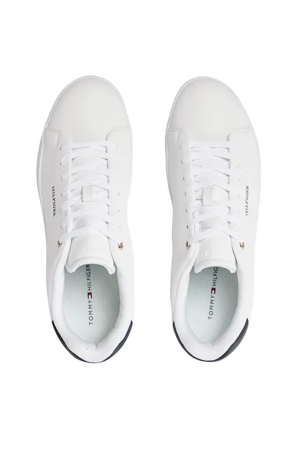 Tommy Hilfiger Leather Cupsole Court Sneaker White