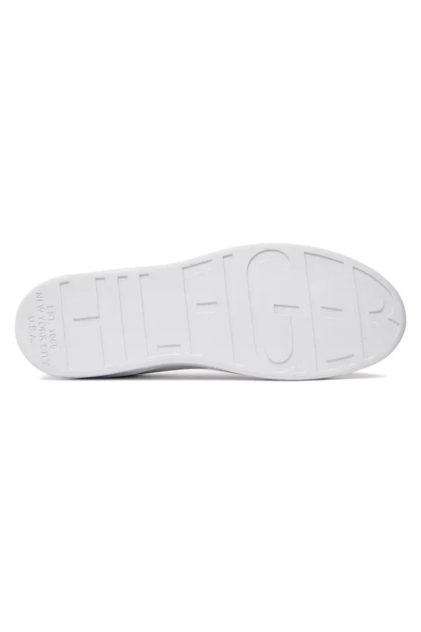 Tommy Hilfiger Leather Cupsole Court Sneaker White