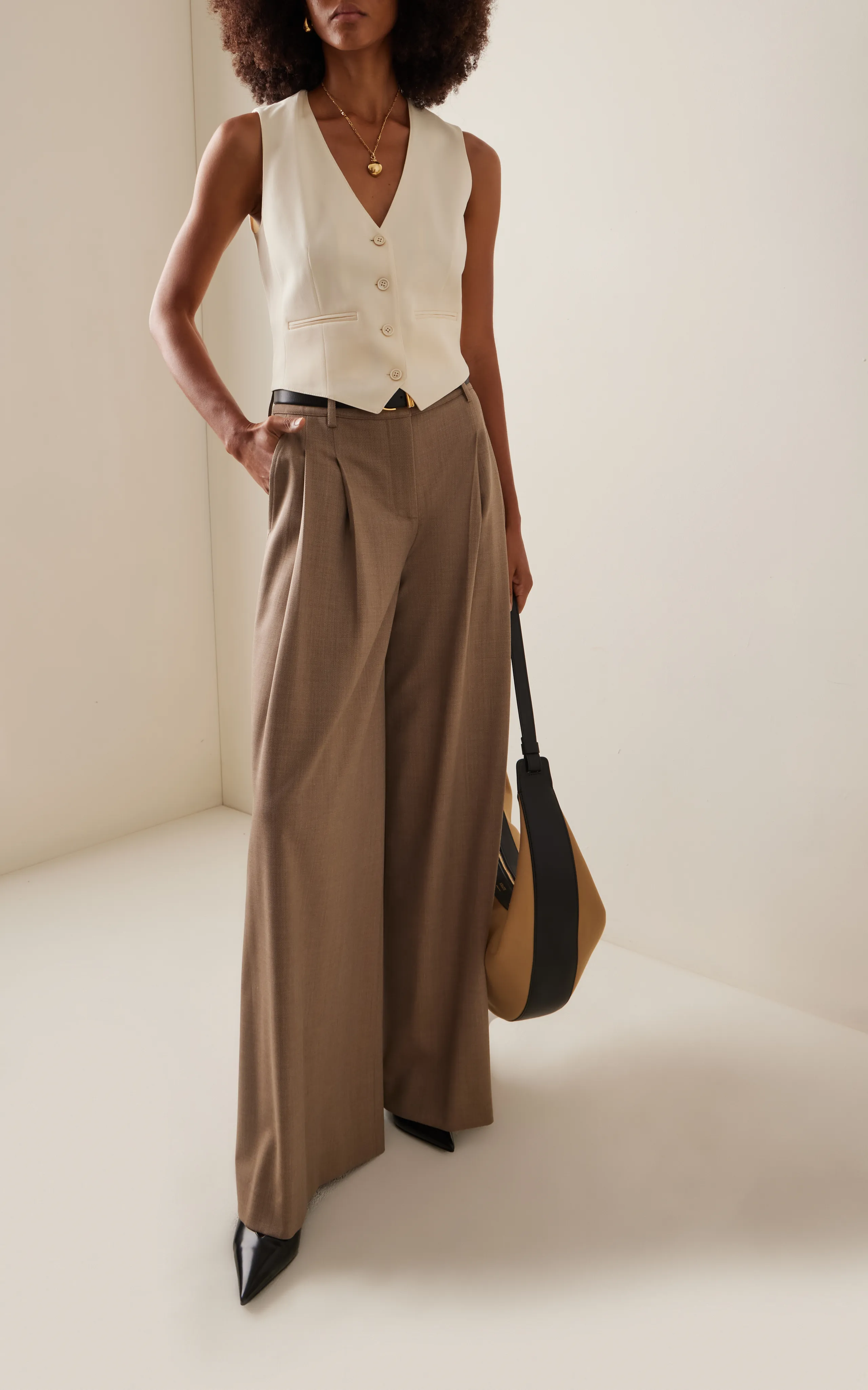 TWP New Didi Mid-Rise Wide-Leg Pants