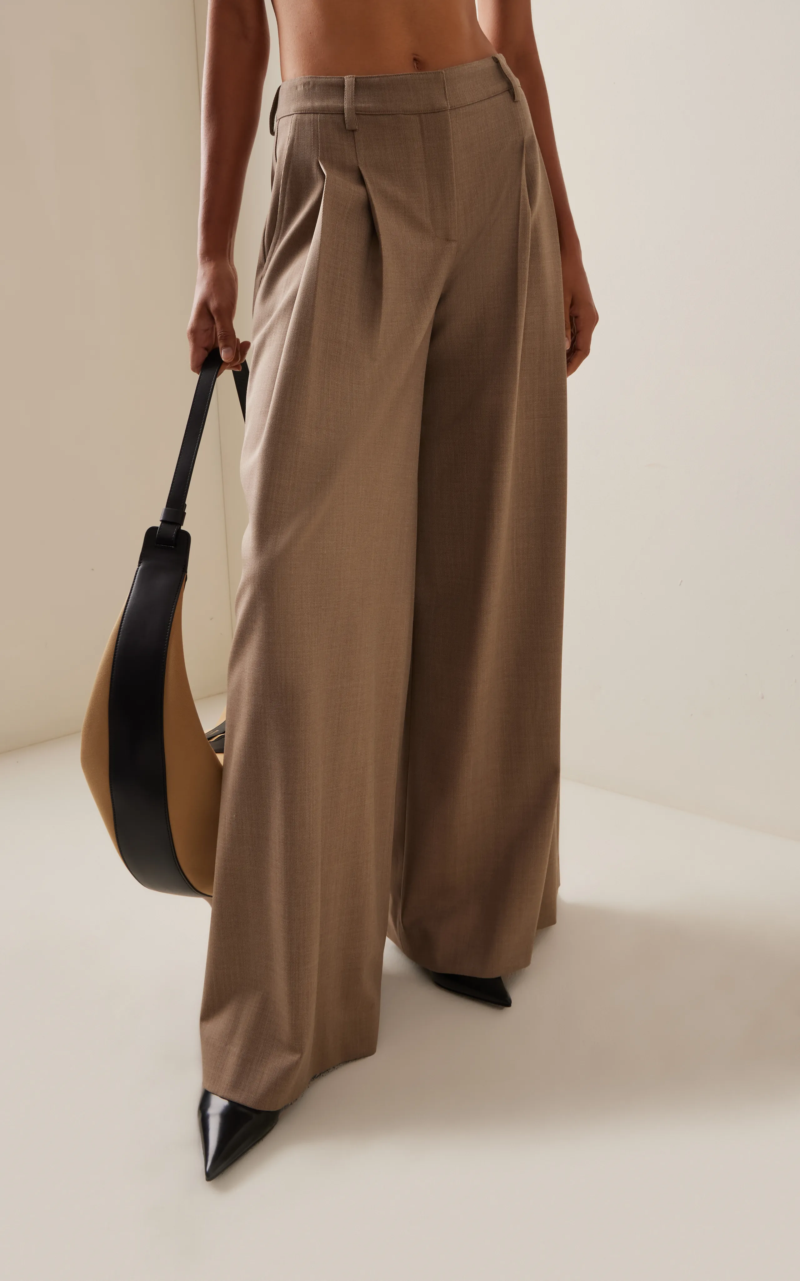 TWP New Didi Mid-Rise Wide-Leg Pants