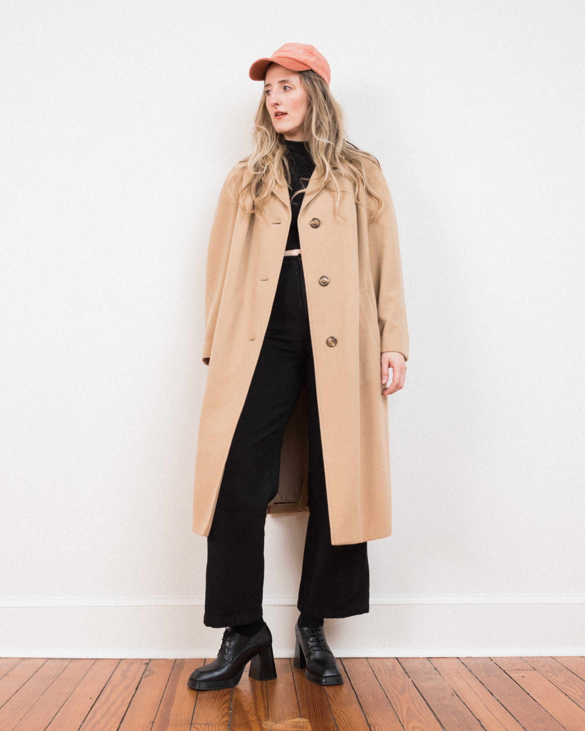 Vintage Camel Wool BERLIN Coat #16 (XS/S + S/M)