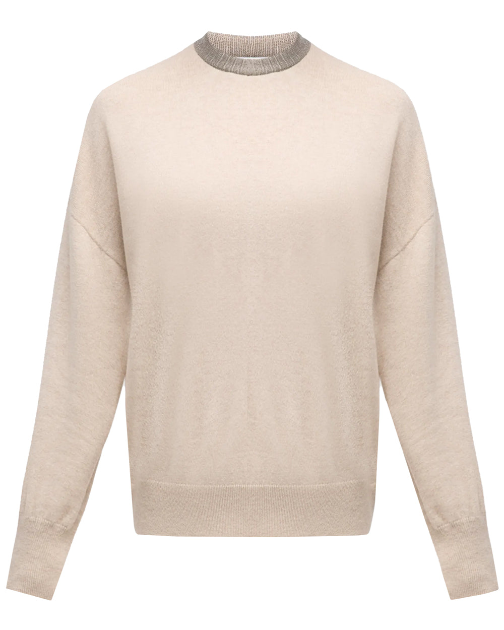 Wheat Monili Collar Sweater