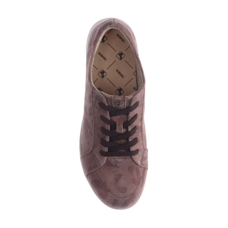 WOMEN'S REVERE ATHENS LACE UP SNEAKER | COGNAC CAMO