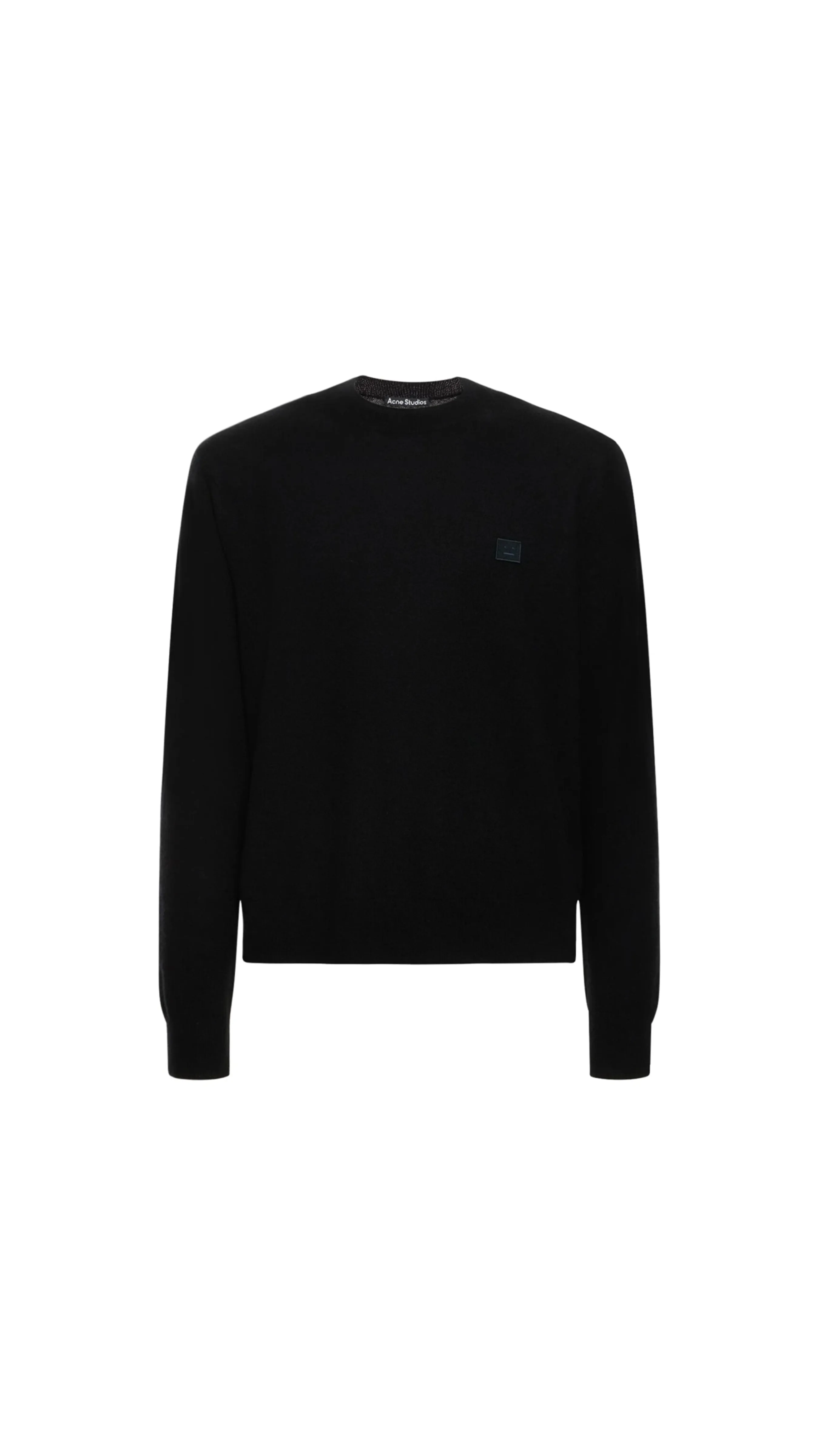 Wool Crewneck Sweater - Black