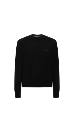 Wool Crewneck Sweater - Black