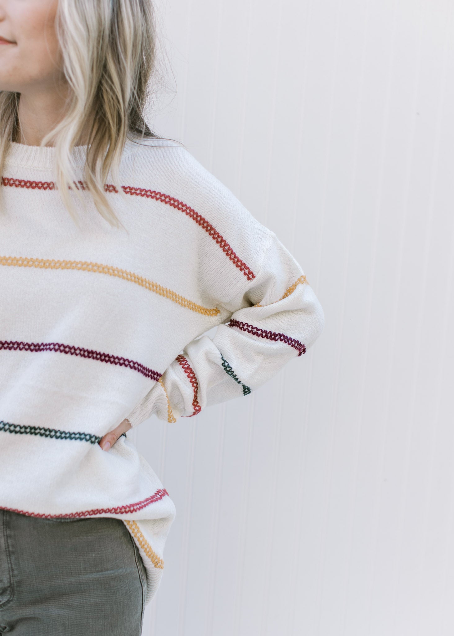 X Autumn Stripe Sweater